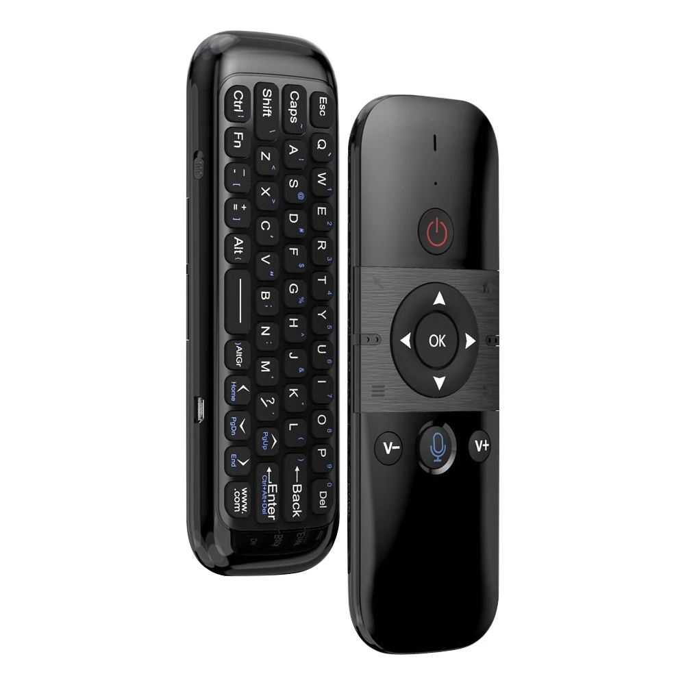 M8 Sprach fernbedienung Luftmaus 2,4g Mini drahtlose Tastatur ir Lernen Gyro Sensing Lithium-Batterie für Android TV-Box x96 Image