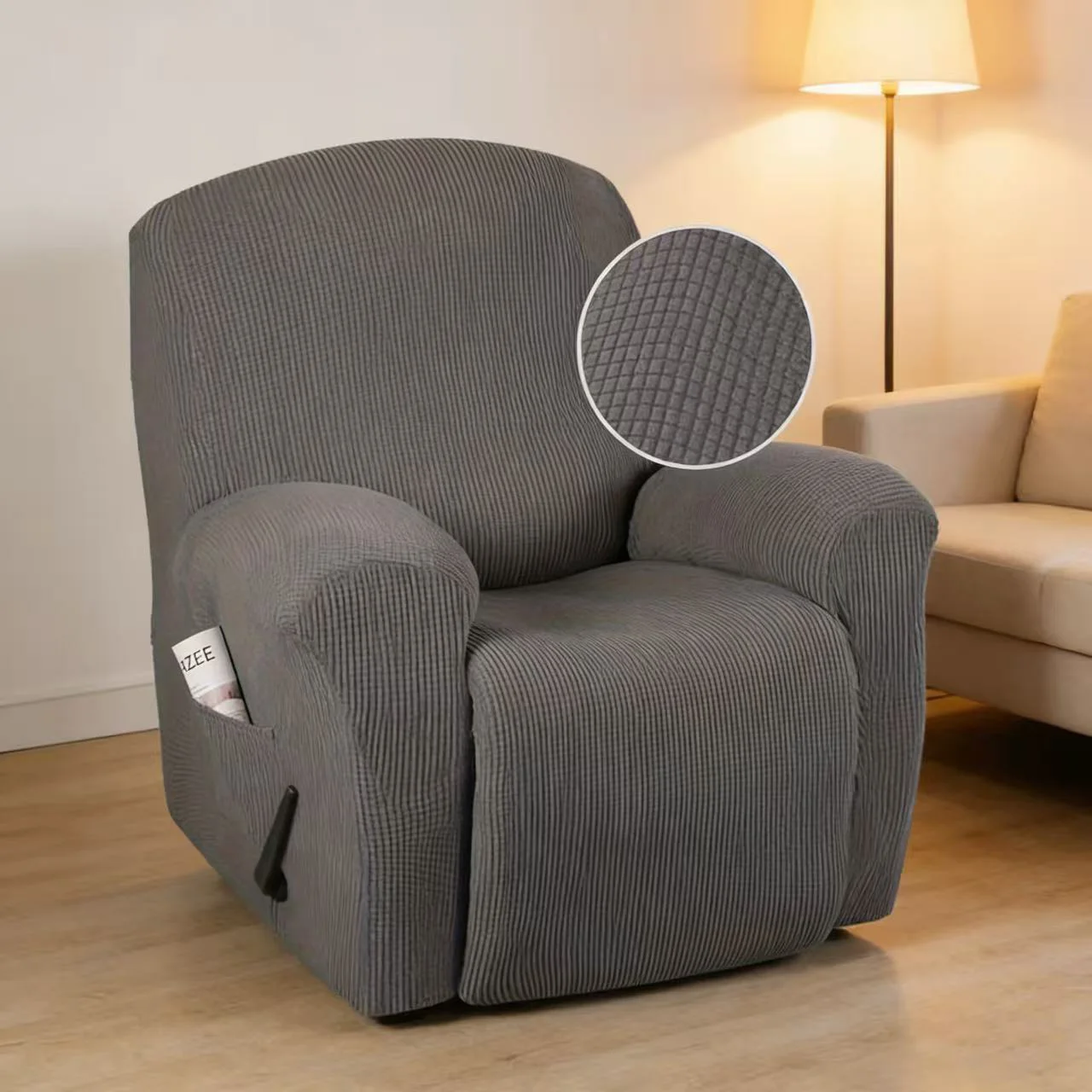 Sofabezug für Wohnzimmer Superelastischer Relaxsessel-Bezug Geeignet für Große Relaxsessel