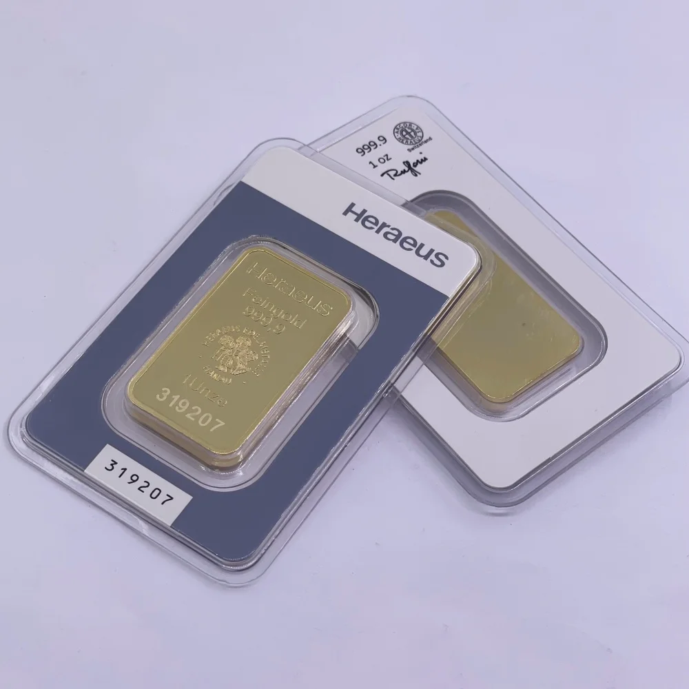1oz APMEX Design Goldbarren-Replikat, 24K vergoldeter Kupfer-Gedenkbarren, nicht-währungsbezogenes Sammlerstück, Souvenir-Geschenk für Sammler Image