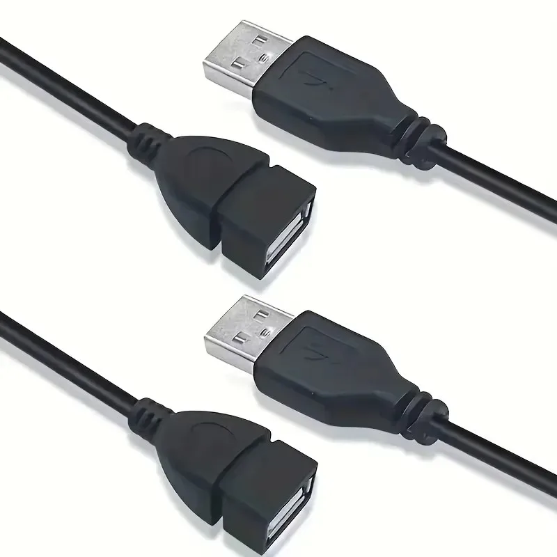 1-8 Stück USB 2.0 Verlängerungskabel 0,6m/1m/1,5m Datenübertragungskabel Display-Projektor Hochgeschwindigkeits-Datenverlängerungskabel Image