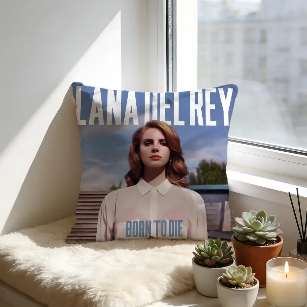 Lana Del Rey Album-Kissenbezug, gemütliches Samtkissen, weiches, warmes Kissen für Sofa und Bett