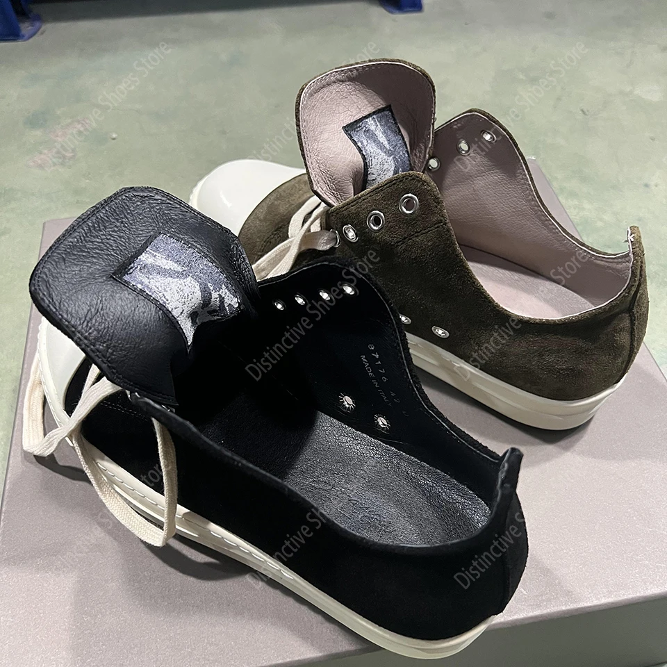 Marke männer Casual Schuhe Lace-up frauen Turnschuhe Schwarz Braun Kuh Wildleder Leder Sommer Low Top Schuhe für Männer RO Paar Schuhe