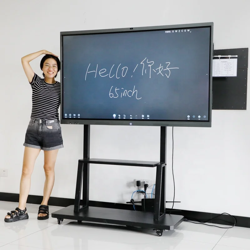 LCD IR-Touch-Rahmen OEM 65" 75" 86" 98 Zoll 4K OPS PC Smart TV Android Touch Android Interaktives Whiteboard Digitales Projektionsboard Image
