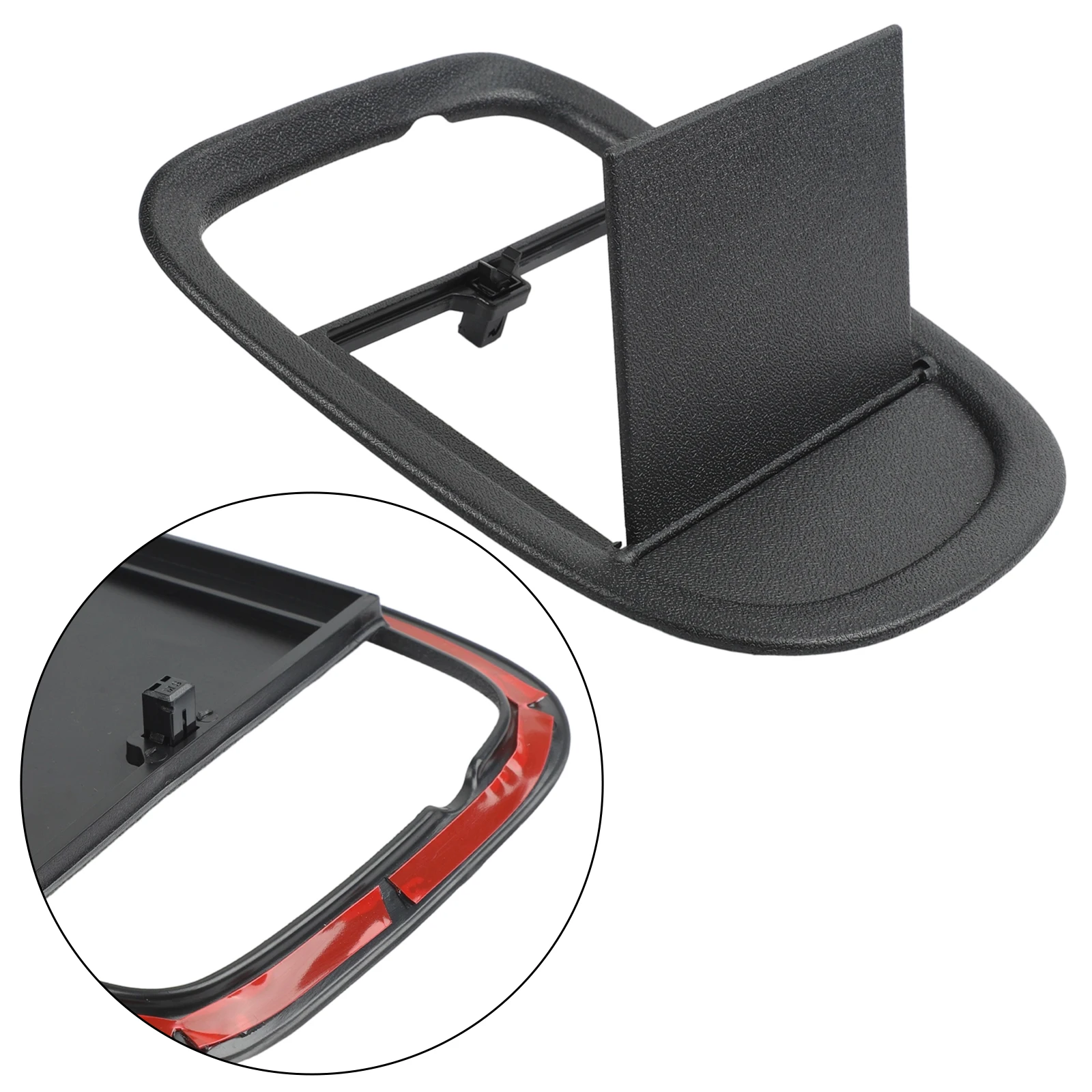 Aufbewahrungsbox für Hyundai Ioniq 5 2022–2024, verdeckte Mittelkonsolenabdeckung, unterer Konsolen-Organizer, schwarzes ABS-Material Image