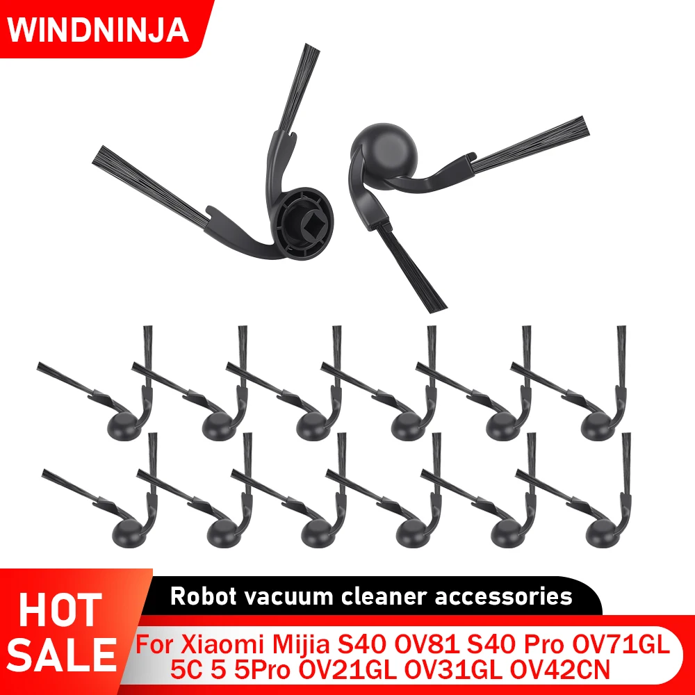 Seitenbürste für Xiaomi Mijia S40 Pro OV71GL S40 OV81 5 Pro 5 5C OV21GL OV31GL OV42CN Roboterstaubsauger, Anti-Verwicklungs-Ersatzbürste Image