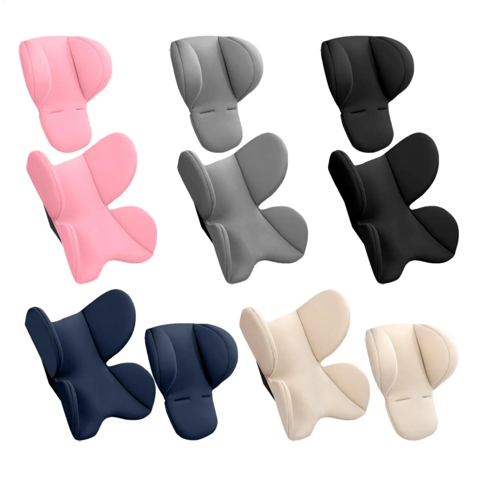 Baby Kinderwagen Kissen Weiche Kinderwagen Kissen Pads Kopf Hals Sitz Einsatz Pad Infant Auto Sitz Einsatz Baby Kinderwagen Zubehör Image