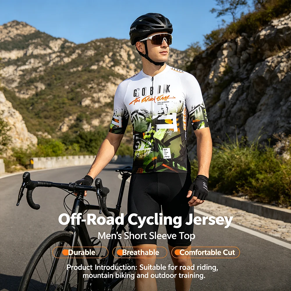 GOBIK nouveau maillot de cyclisme de course imprimé crâne maillot de cyclisme à manches courtes maillot de cyclisme sur route maillot de cyclisme d