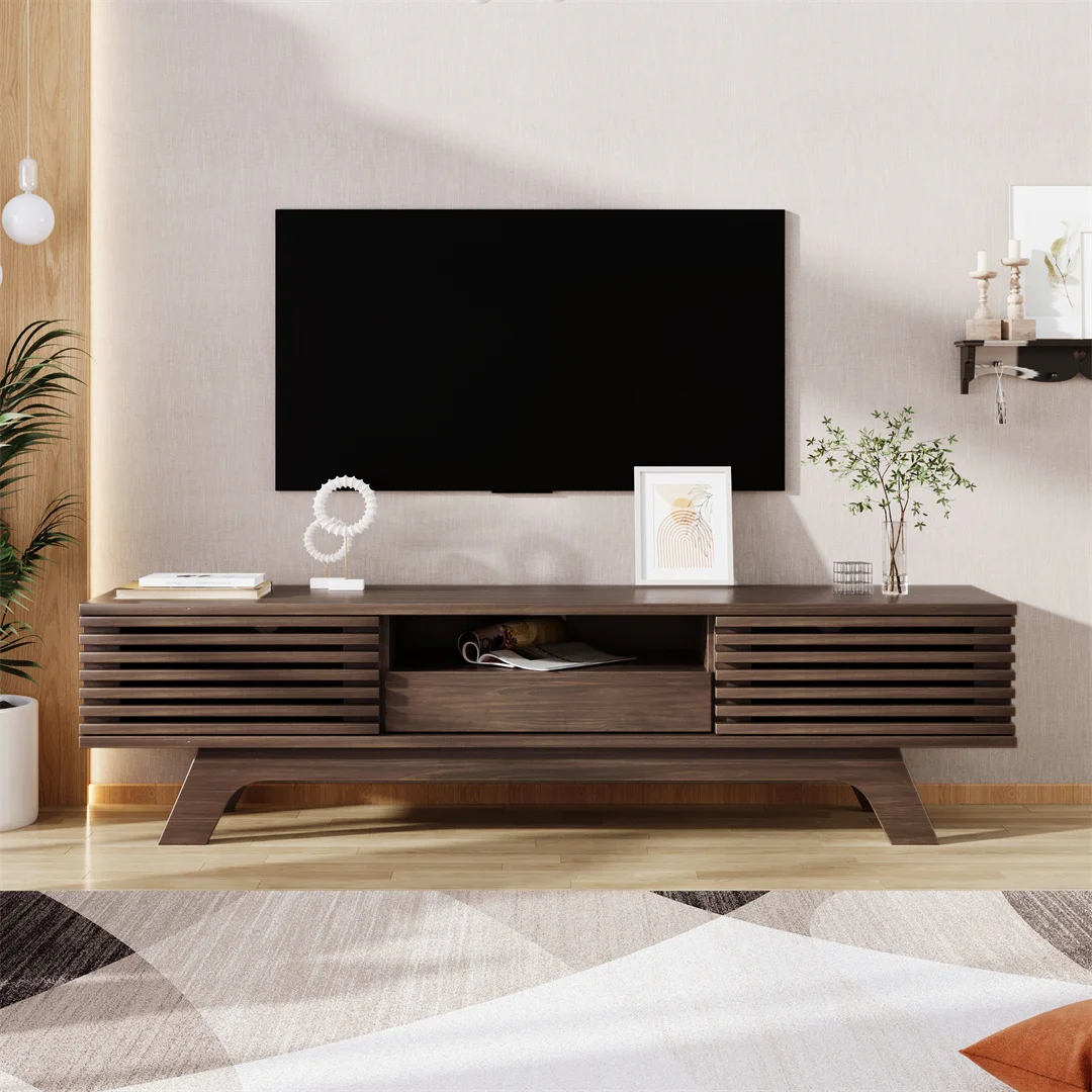 Meuble, meuble d'appoint, meuble TV, design unique, couleur bois rétro, 150*35*44 cm