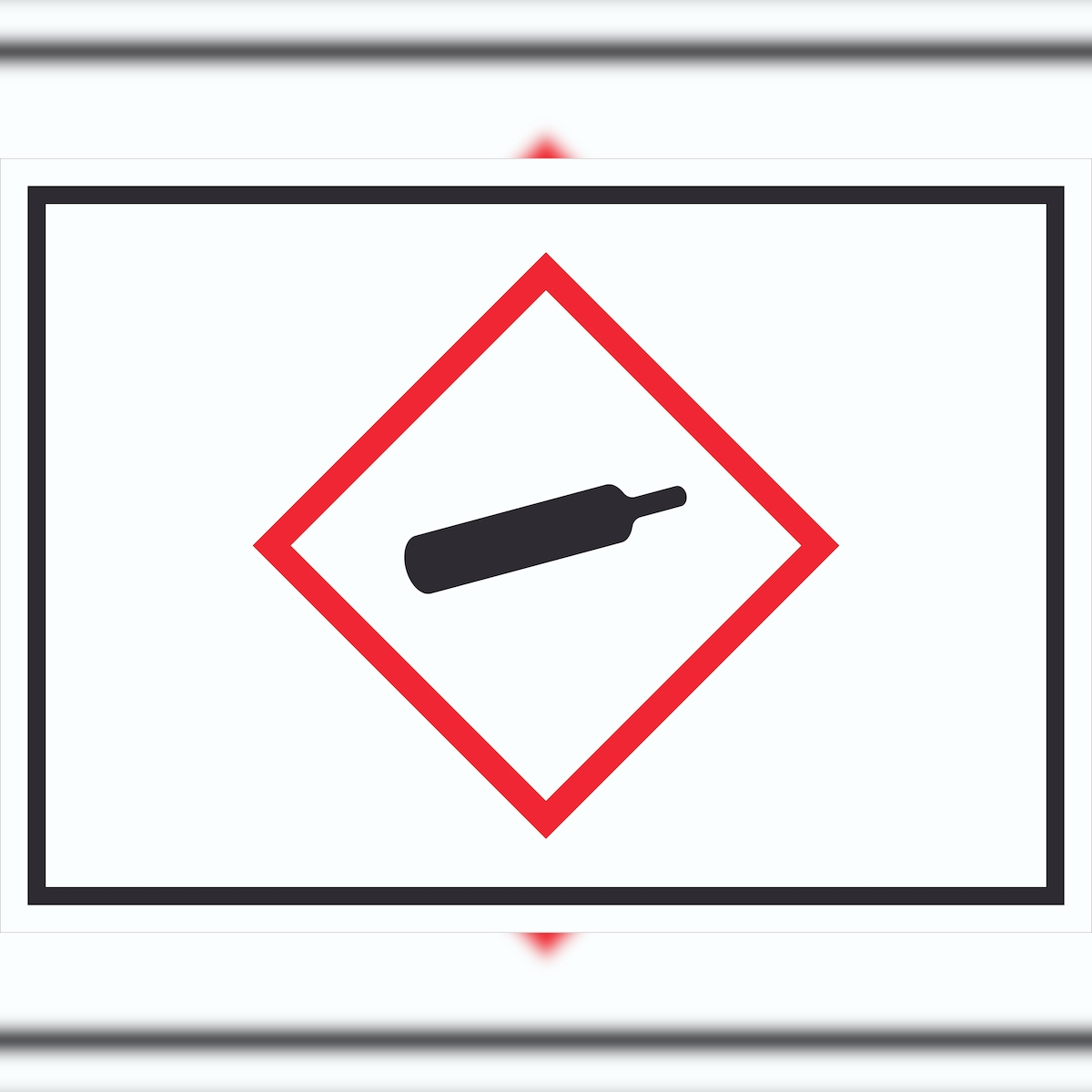 HB-Druck Schild Gasflasche Gas unter Druck Symbol A0 (841x1189mm) Image