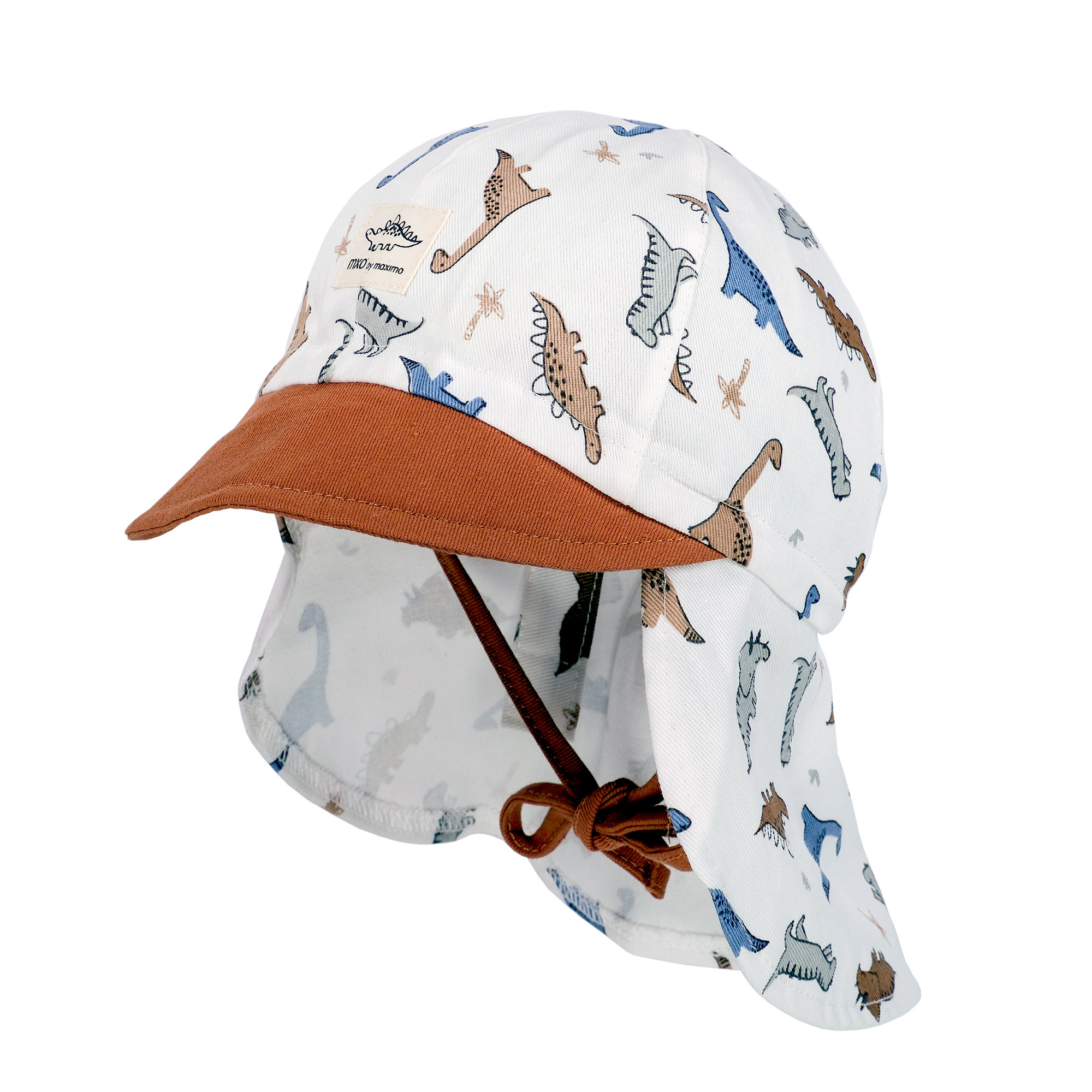 Schirmmütze MAXIMO, Jungen, Gr. 51, wollweiß, rehbraun, Canvas, Obermaterial: 100% Baumwolle, Mützen Image