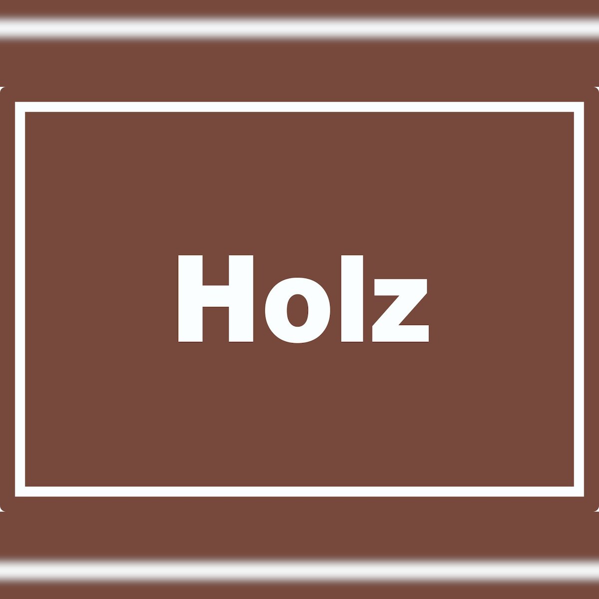 HB-Druck Holz Mülltrennung Aufkleber mit Text A2 (420x594mm) Image