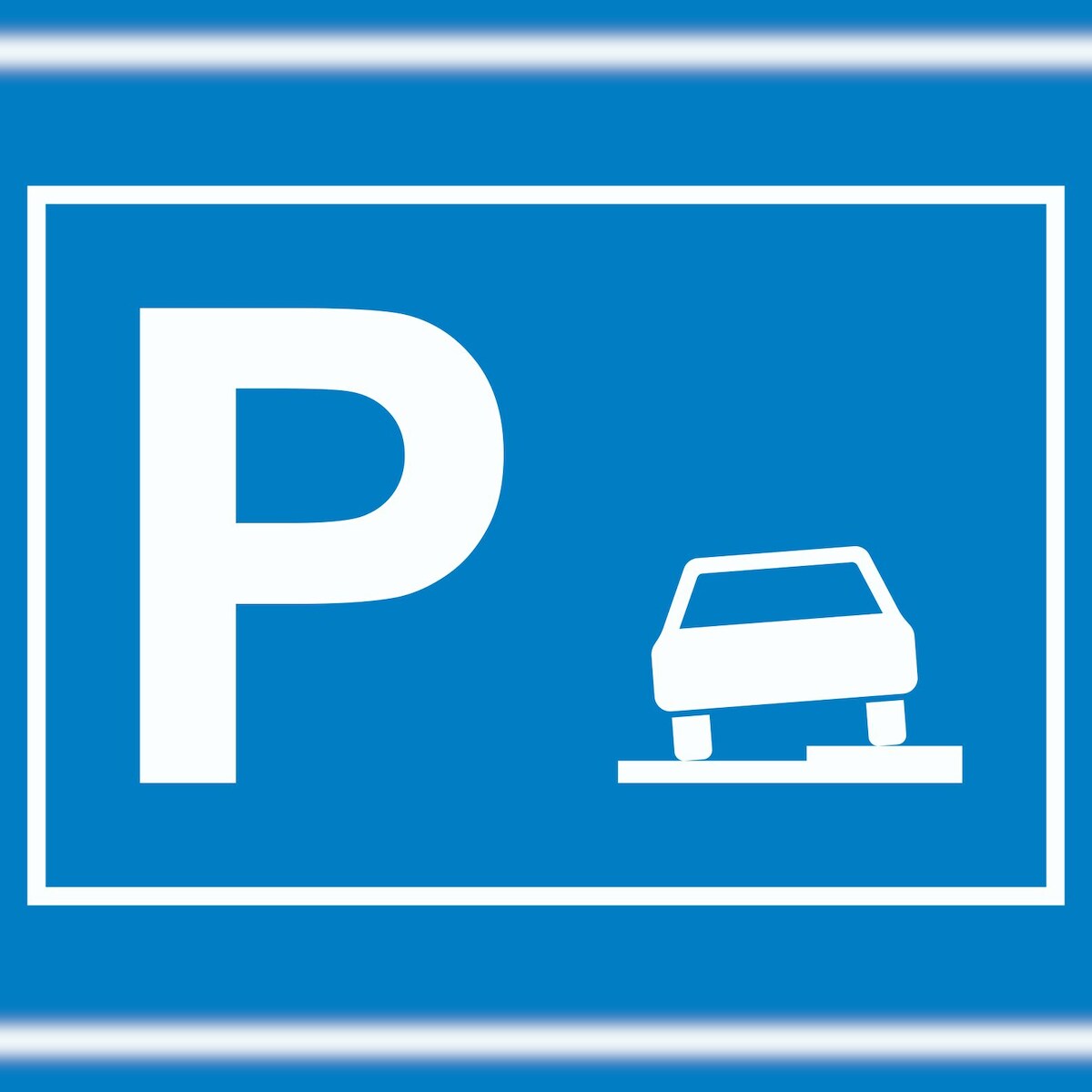HB-Druck Gehweg Parkplatz Schild waagerecht A4 (210x297mm) Image