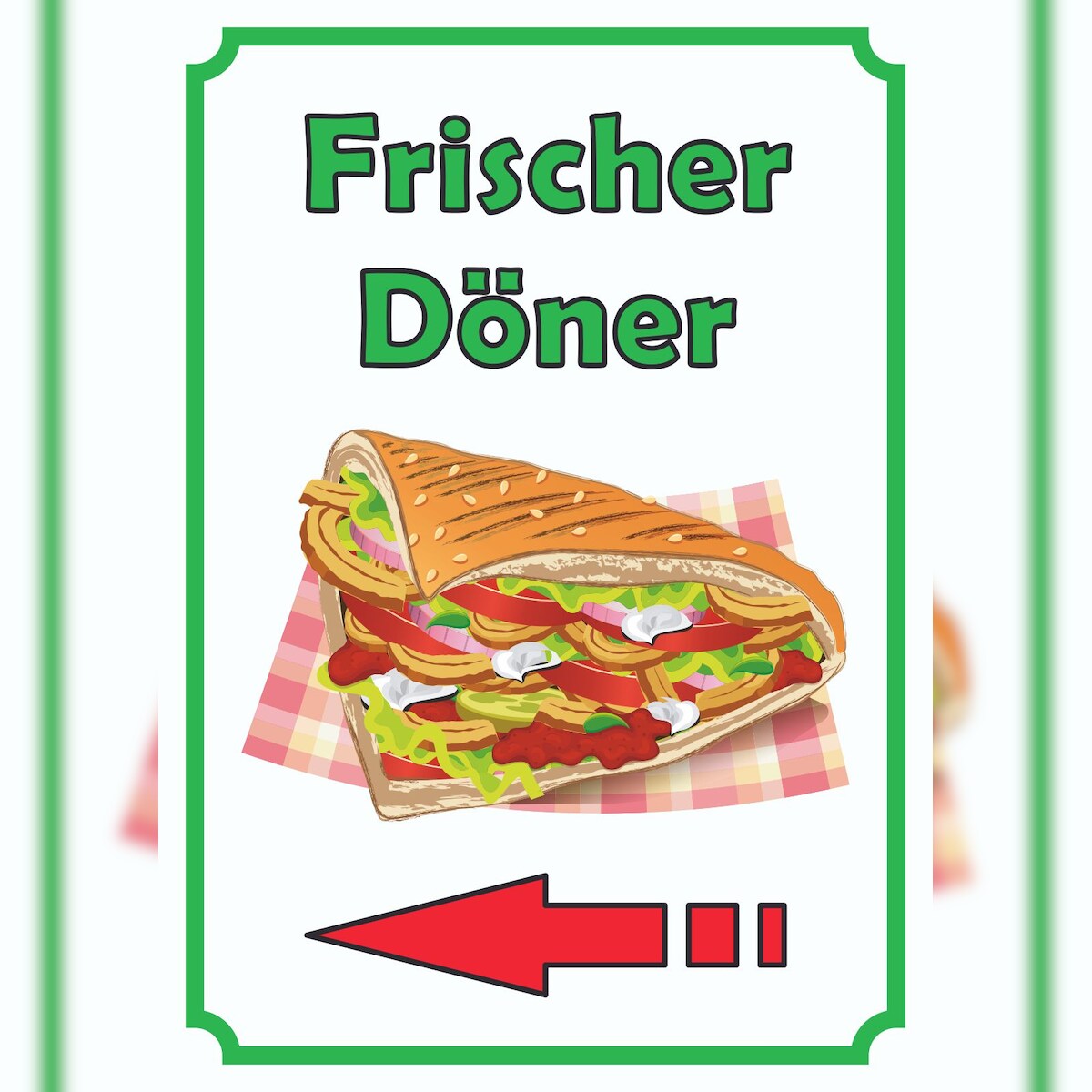 HB-Druck Achtung Laichzeit Schild A0 Rückseite selbstklebend Image
