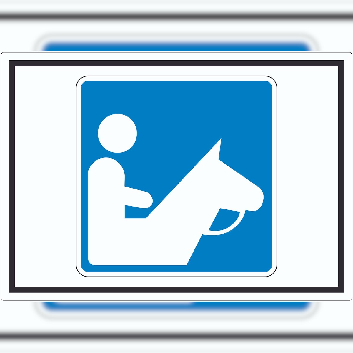 HB-Druck Reitplatz Aufkleber mit Symbol A0 (841x1189mm) Image