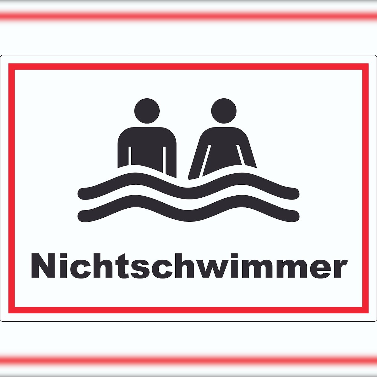 HB-Druck Nichtschwimmer Aufkleber A1 (594x841mm) Image