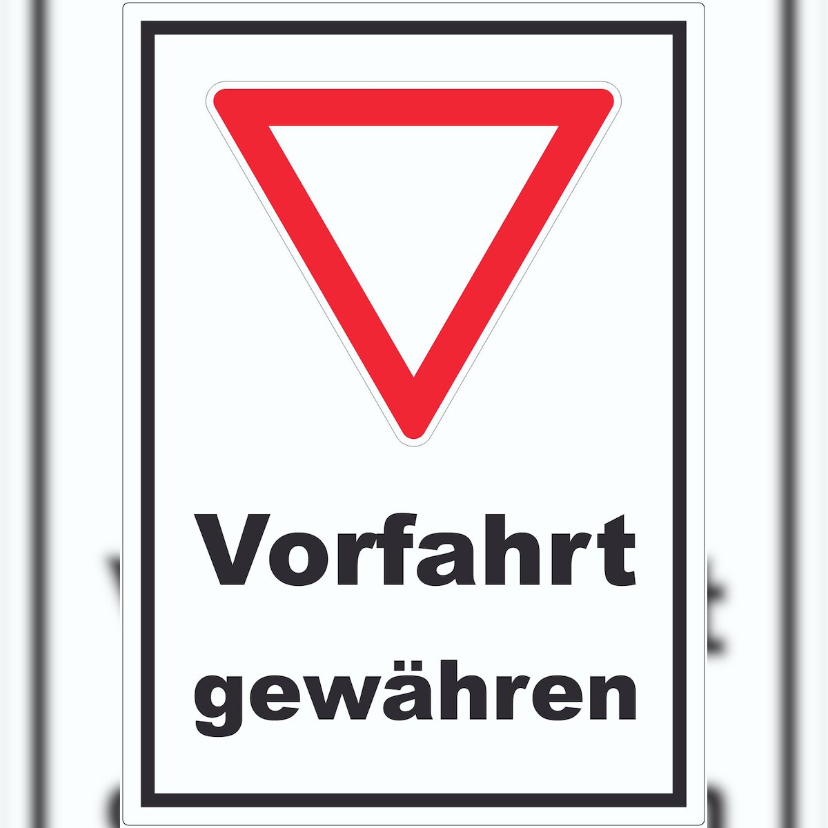 HB-Druck Aufkleber Vorfahrt gewähren A1 (594x841mm)