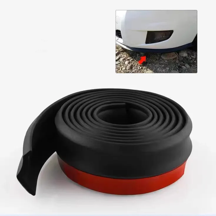 Auto Paraurti Anteriore Labbro Splitter Spoiler Gonna di Gomma Protezione Corpo Trim Paraurti Labbro Striscia Gonna Laterale Auto Striscia di Gomma Universale