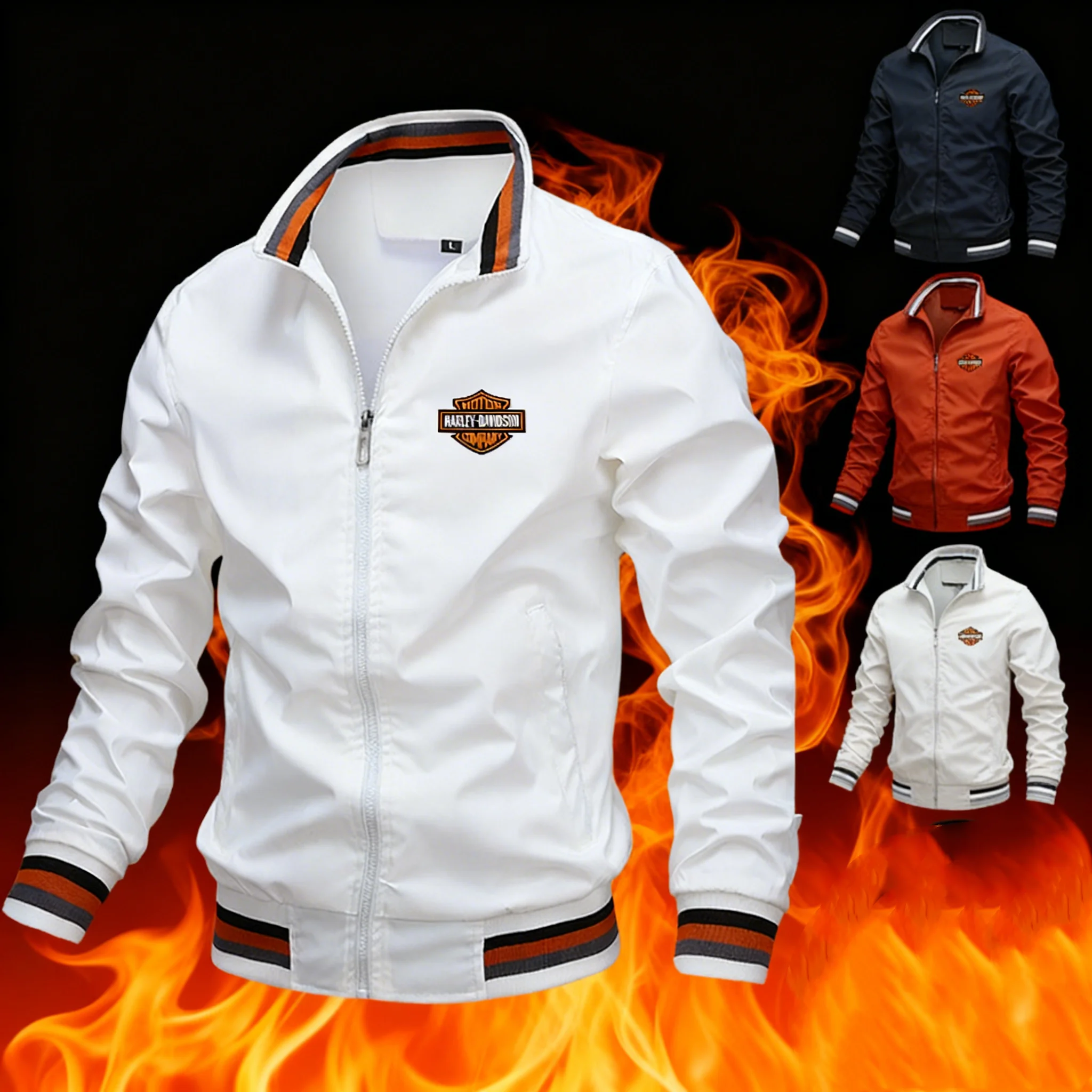 Motorrad Off-Road Casual Lose Sport Herren Strickjacke Modische Plus Größe Jacke Für Harley Davidson Electra Glide Classic