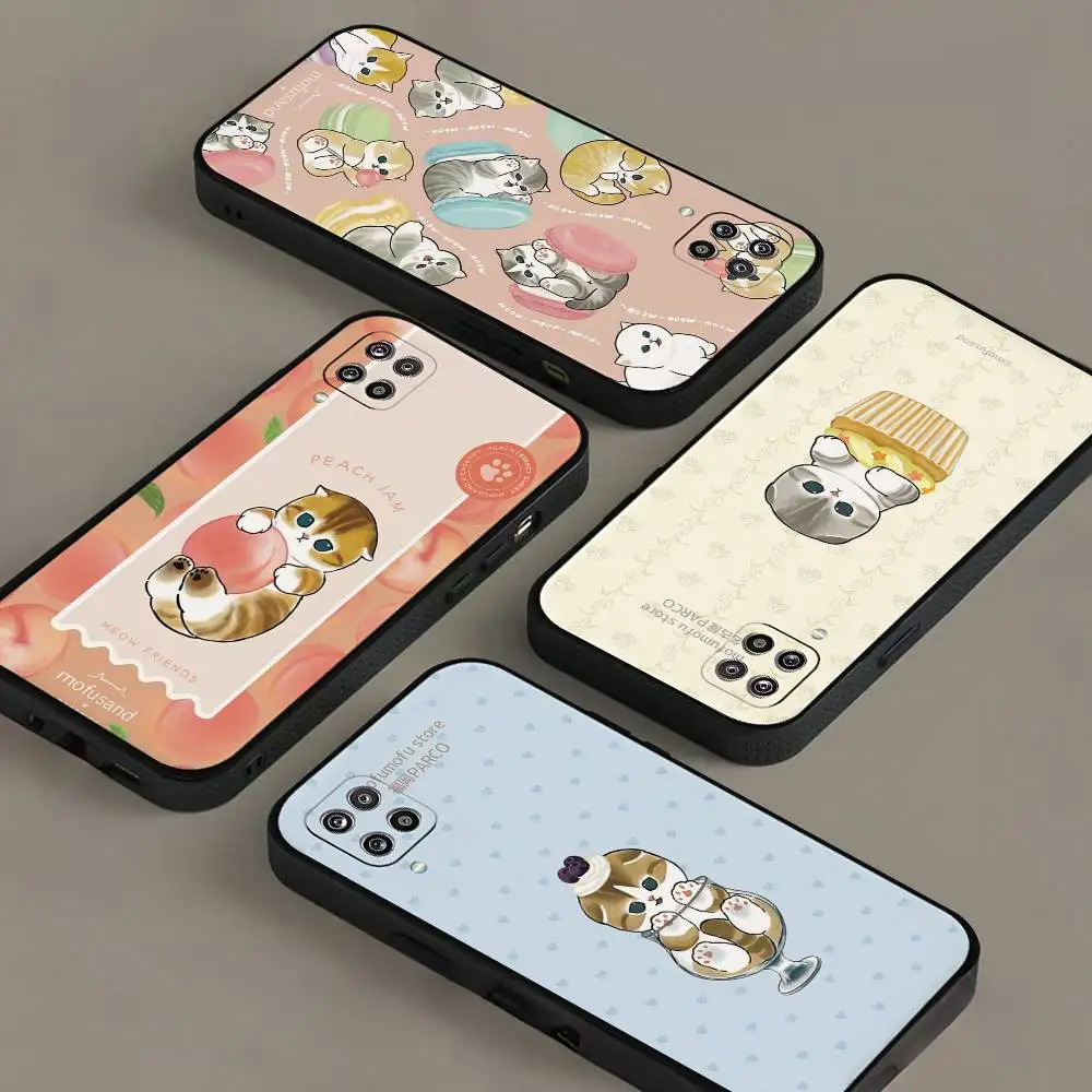 Niedliche Cartoon Mofusands Katzen-Handyhülle für Samsung Galaxy S21 S22 S23 S24ULTRA S25ULTRA FE Ultra Plus5G A52S S26 Softcover Image