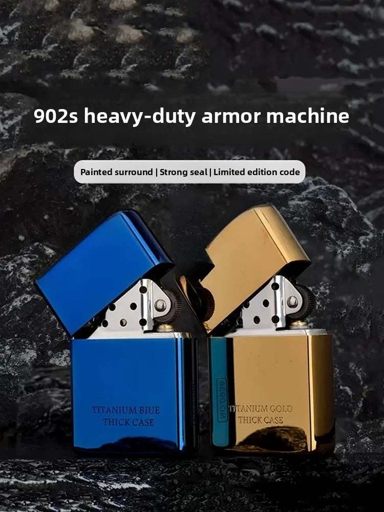 ZORRO Limited Edition Messing-Rüstungsfeuerzeug, Hochwertiges Schleifrad-Feuerzeug, Zigarettenzubehör, Geschenk für Männer Image