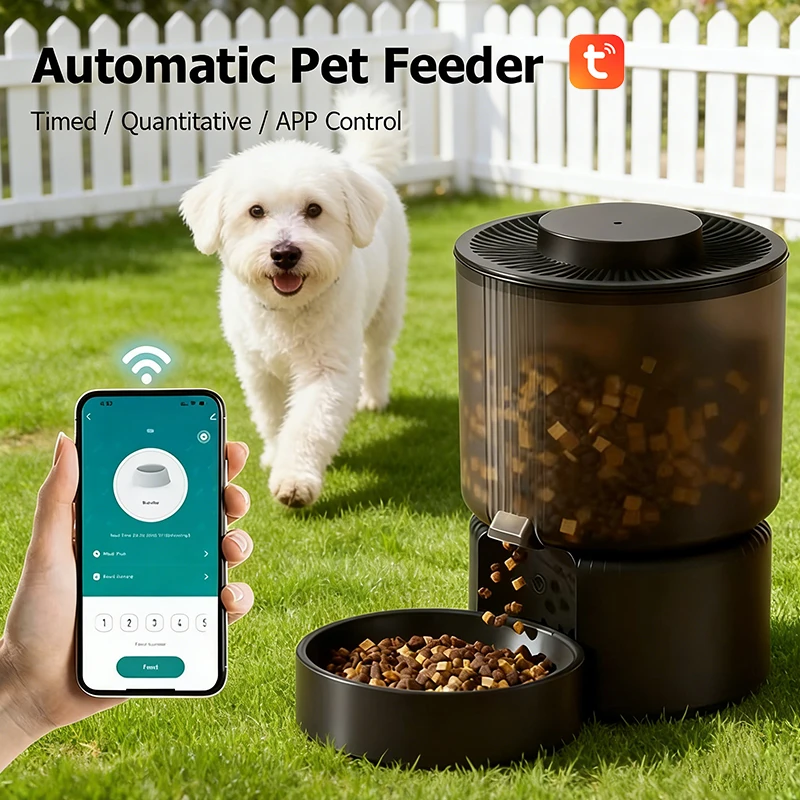 Distributeur automatique de nourriture pour animaux de compagnie, 3l, distributeur intelligent de nourriture pour chat et chien, WIFI 2.4G, télécommande Tuya, machine à nourriture pour chat et chien,