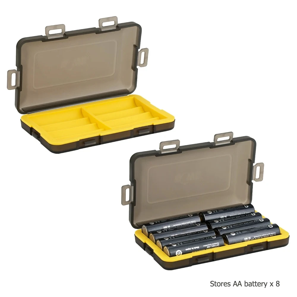 8 Slots AA/14500 Batterie Box Halter Wasserdichte Batterie Lagerung Fall Batterie Fall Organizer Für AA/14500 Batterie Container halter Image