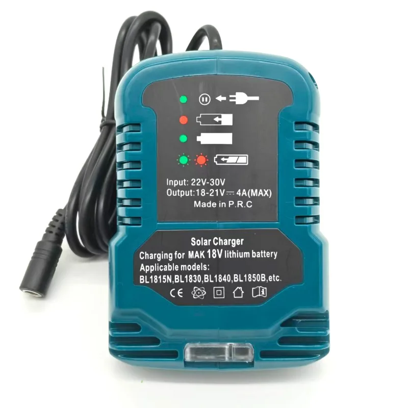 Solarladegerät, tragbares Akku-Werkzeug-Akku-Ladegerät, kompatibel mit Makita/Milwaukee/Bosch 18 V Li-Ionen-Akkus für Solarmodule Image
