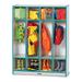 Jonti-Craft Rainbow Accents® 4 Section Preschool Cubby Locker Wood in Gray/Black | 50.5 H x 39 W x 15 D in | Wayfair 0268JCWW180