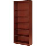 Lorell Standard Bookcase Wood in Brown/Red | 84 H x 36 W x 12 D in | Wayfair 89055