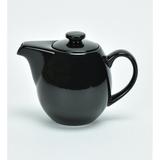 Omniware Teaz 0.75-qt. Teapot w/ Infuser Stoneware/Terracotta in Black | 5.5 H x 7.25 W x 4.5 D in | Wayfair 1508887