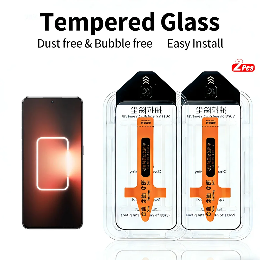2 Stück gehärtetes Glas für Realme Neo7 Turbo Neo7x Realme GT Neo5 SE Neo 3T 3 2 2T Neo 5SE Neo3T Neo2T Displayschutz staubfrei Image