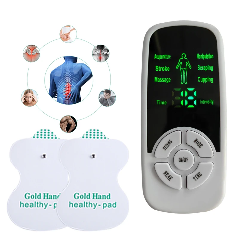 6-Modus Elektrisches TENS-Gerät Digitales Gerät - Bauch-, Nacken-, Rücken-, Fuß-, Hand-, Bein- und Körper-Entspannungstherapiegerät