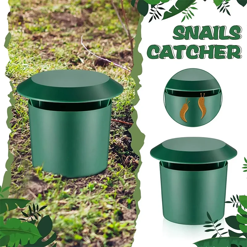 Wiederverwendbare Schneckenfallen für den Gartenbau, sicheres Schädlingsbekämpfungsmittel für Kinder und Haustiere, zum Schutz von Blumenbeeten, Rasenflächen und Gemüsegärten Image