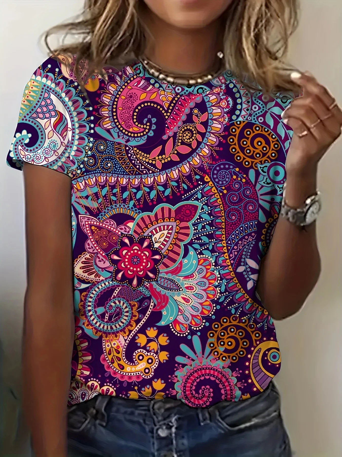 Heiß begehrtes Sommer-Mode-T-Shirt im neuen Hip-Hop-Street-Style mit 3D-Retro-Rundhalsausschnitt für Kinder, Outdoor-Urlaub und Strand, Übergröße