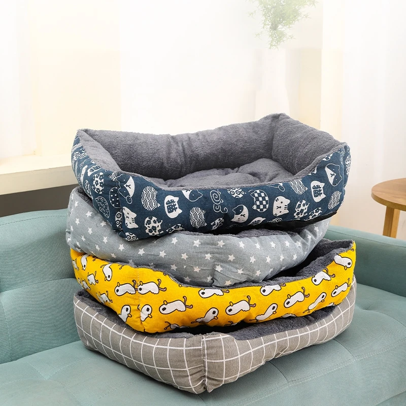 Haustier Winter Nest Katze Betten Verdicken Haustier Matten Hund Bett für Kleine, Mittelgroße, Große Haustier Hunde Sofa Bett Warm Halten Zwinger Schlafen Betten