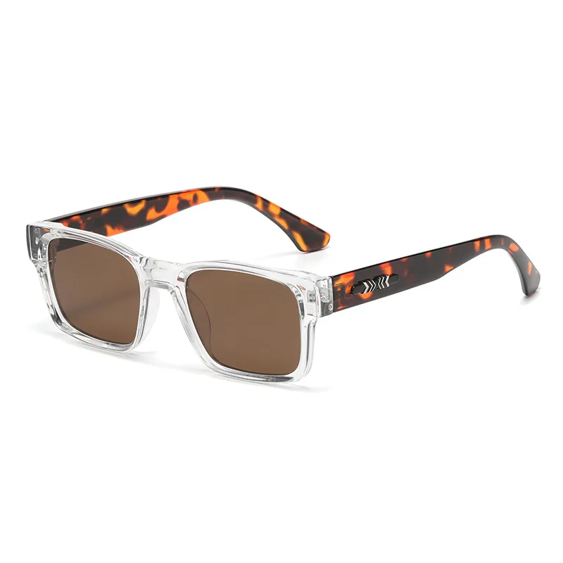 Retro Punk Mode-Sonnenbrille - Quadratischer Schutzrahmen, UV400 Unisex für Outdoor-Abenteuer & Lässigen Stil Image