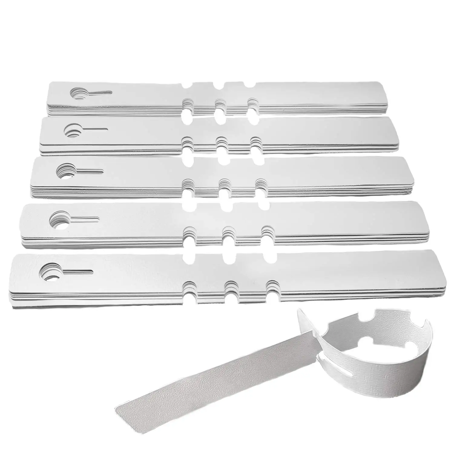 100 Stück Baumschilder aus Kunststoff, Pflanzenetiketten zum Umwickeln, Hängeetiketten, Baummarkierungen, Schilder, Kinderzimmeretiketten für Pflanzen, Garten ﻿ Image