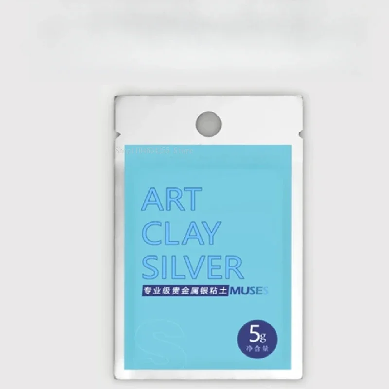 5 g/10 g Kunst Silber Ton 999 Sterling Silber Schlamm handgemachte Diy Silber Schmuck Weihnachten Paar Ring Anhänger Geburtstagsgeschenk Ton