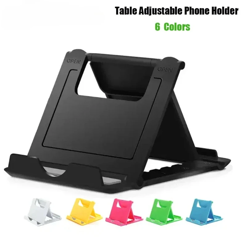 Verstellbarer Desktop-Telefonhalter Klappbarer Universeller Ständer für iPad iPhone Samsung Xiaomi Huawei - Mobiler Tischständer Image