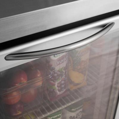 Turbo Air JUR-48-G-N J Series 48" Glass Door Undercounter Refrigerator with Side Mounted Compressor