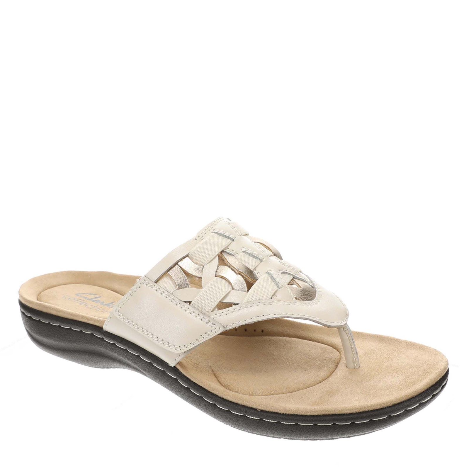 Clarks Laurieann Mia - Womens 10 Bone Sandal Medium