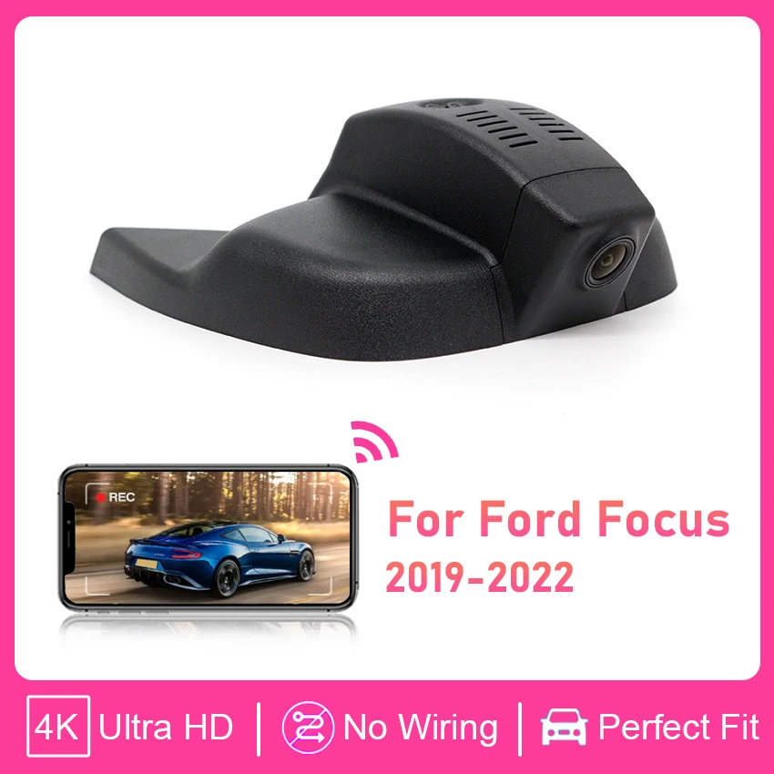 Plug-and-Play 4K 2160P Versteckte WLAN-Autokamera für Ford Focus mk4 2018 2019 2020 2021 2022 Rückfahrkamera Dashcam Videorekorder Image