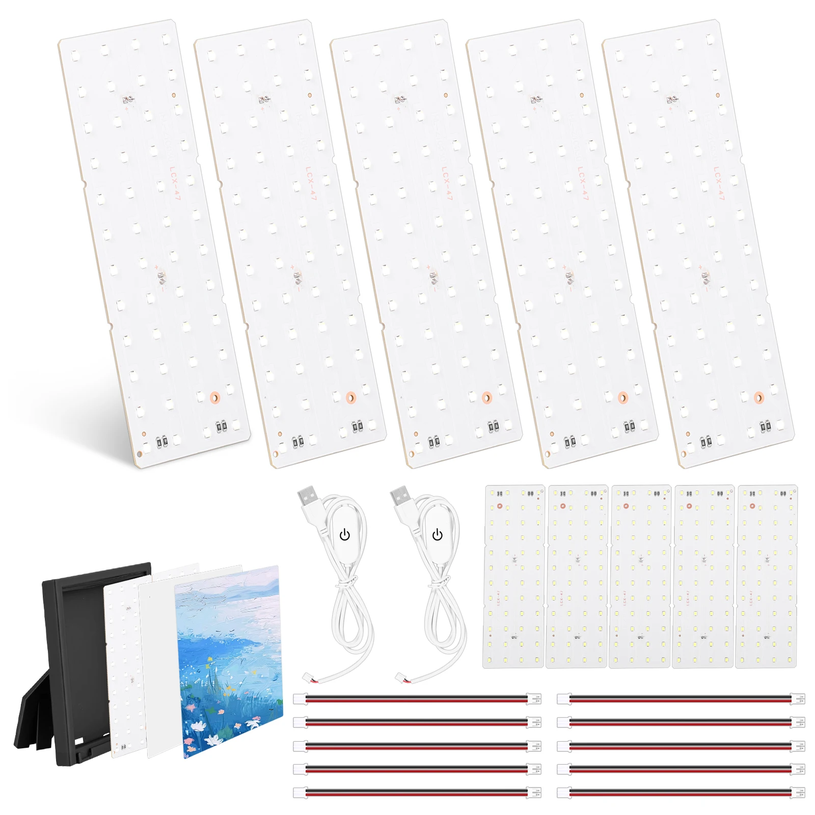 Lithophane LED-Hintergrundbeleuchtungs-Board-Kit Kompatibel mit Bambu Lab A1/A1 mini/A1 mini Combo/P1P/P1S/P2S/X1C/X1E/H2D/H2S 3D-Druck Image