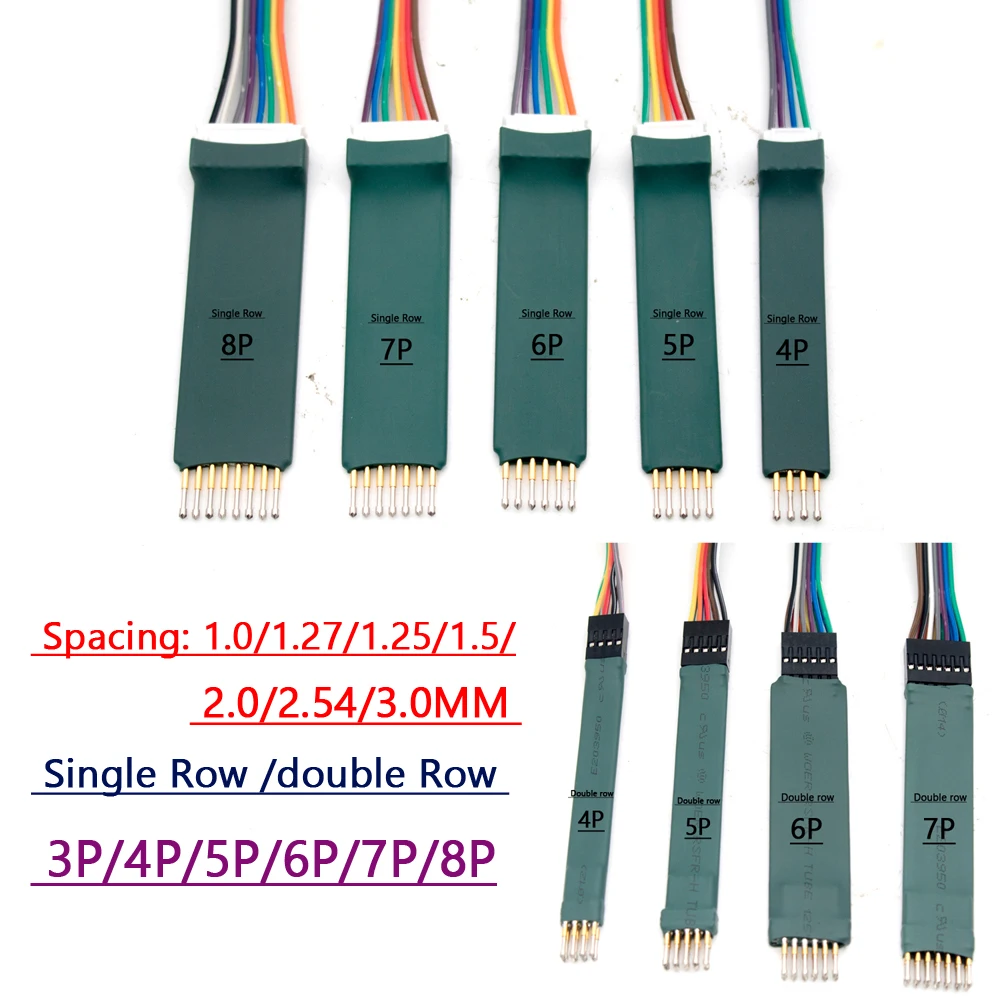 1,27mm 1,5mm 2,00mm 2,54mm 2p 3p 4p 5p 6p 8p Leiterplatte prüfstand Brenn clip Stift befestigung Debug Download Programm Arm Jtag Sonden werkzeuge Image