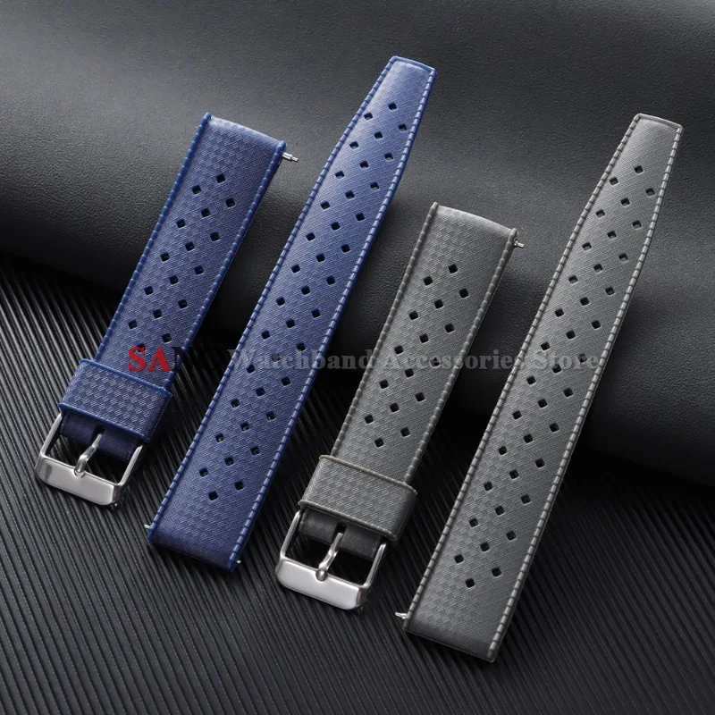 20/22 mm Silikonarmband für Oris für Seiko für Citizen Rubber Tropic Smart WatchBand Universal Herren Damen Armband Sport Armband Image