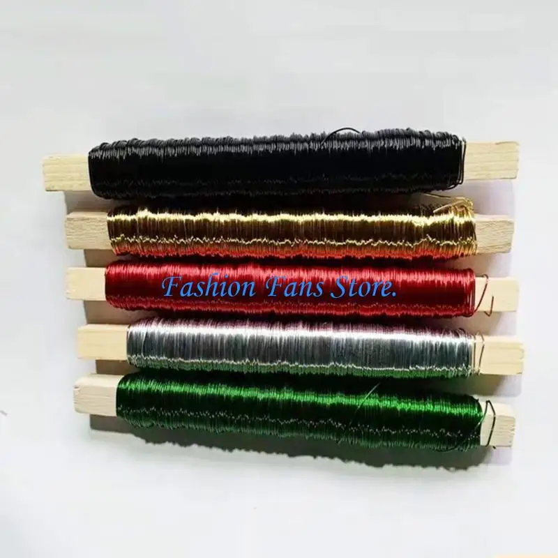 C71d Biegere Metalldrahtspulen Flexibler Bindungsdraht für Gartenblumen Pflanzen Schmuck Erstellen Vorräte leicht zu bedienende Image