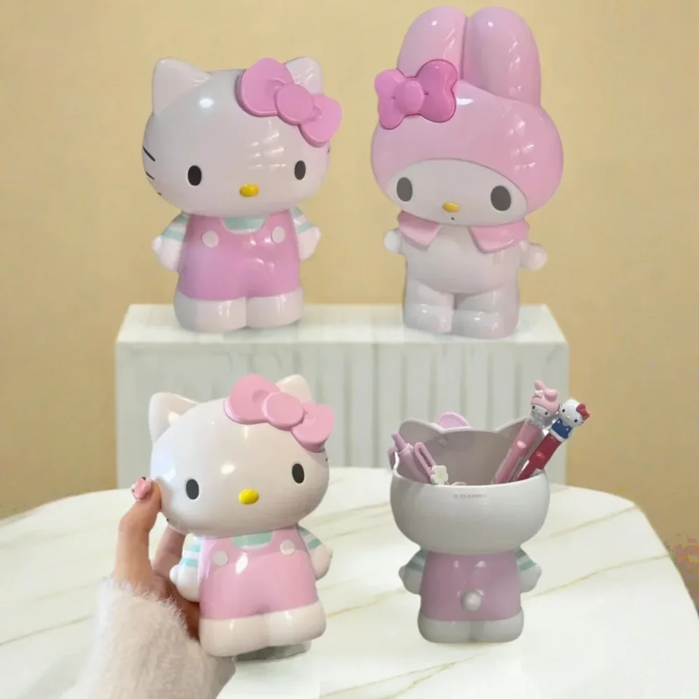 1 Stück Sanrio für Hello Kitty & My Melody Multifunktionale Aufbewahrungsbox - Leichtes PVC, Cartoon-Schreibtisch-Organizer