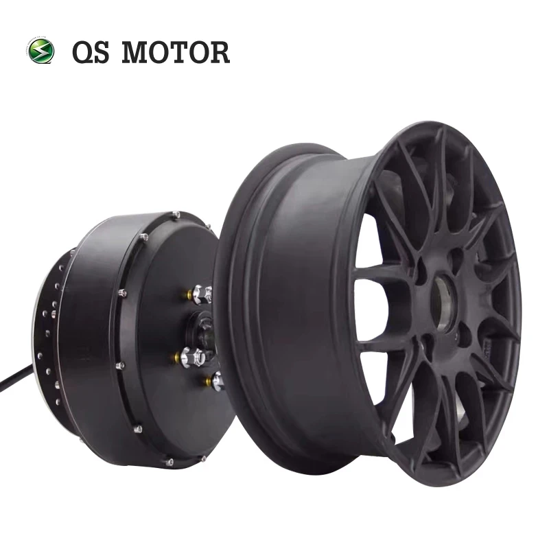 QS Motor 13*4,25 zoll 3000 W 260 V4 72 v 70 km/h Heißer Verkauf BLDC Motor Doppel Welle In-radnabe Motor Für Elektrische Roller Image