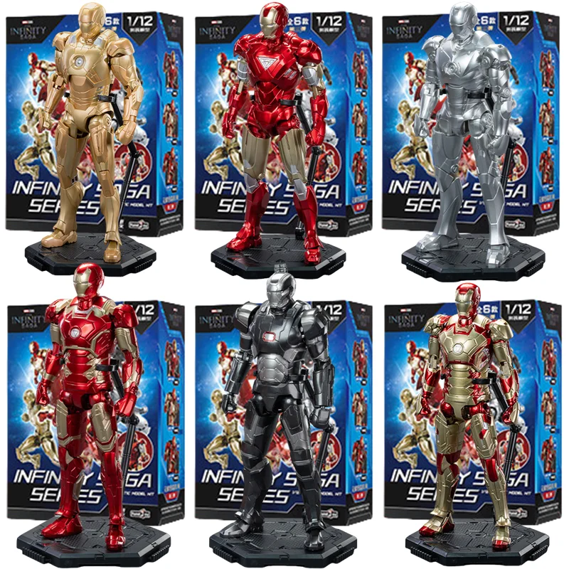 16cm FondJoy Iron Man Tony Stark MK6 MK 21 MK42 MK43 War Machine Actionfigur Montage-Spielzeug Sammlerstück Film PVC-Modell Geschenke