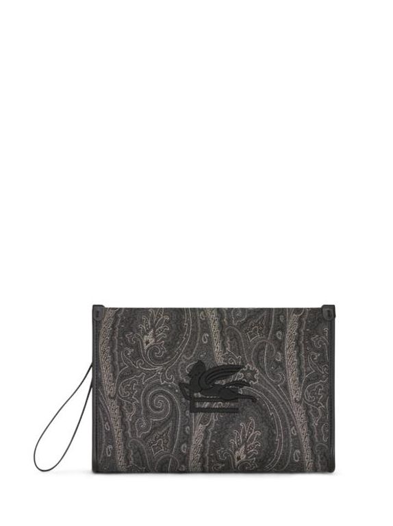 Large Arnica Pouch - Gray - Etro Pouches